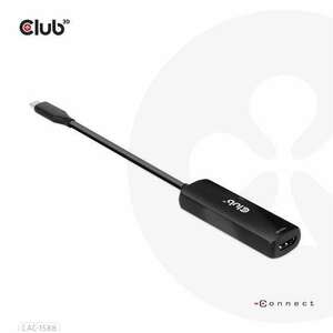 Club3D USB Gen2 Type-C to HDMI 8K60Hz or 4K120Hz HDR10+ with DSC1.2 with Power Delivery 3.0 Active Adapter M/F kép