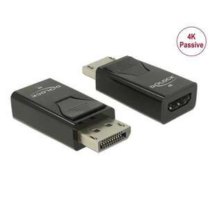 DeLock Adapter DisplayPort 1.2 male to HDMI female 4K Passive Black 66234 kép