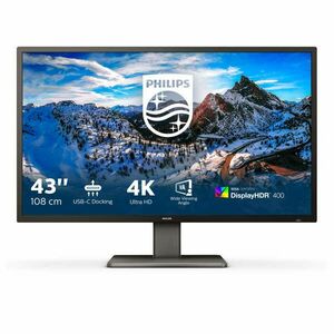 Philips P Line 439P1/00 LED display 108 cm (42.5") 3840 x 2160 pixelek 4K Ultra HD Fekete kép