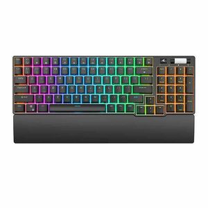 Royal Kludge RK96 RGB (Brown Switch) Wireless Mechanikus Gaming Billentyűzet (Fekete) - Angol (US) kép