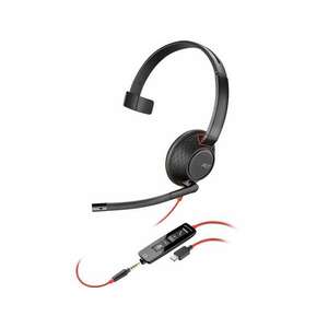 HP Poly Blackwire 5210 Vezetékes Mono Headset - Fekete kép