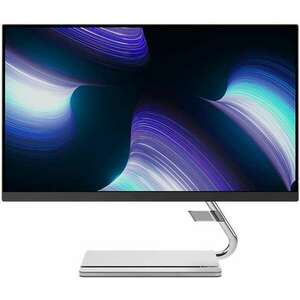 Lenovo Q24i-20 60, 5 cm (23.8") 1920 x 1080 pixel Full HD LED Fekete, Ezüst kép