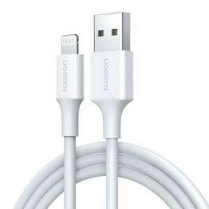 Kábel Lightning USB UGREEN 2.4A US155, 1.5m (fehér) kép