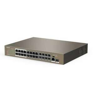 Tenda 10/100Mbps 24 portos PoE switch (TEF1126P-24-250W) (TEF1126P-24-250W) kép