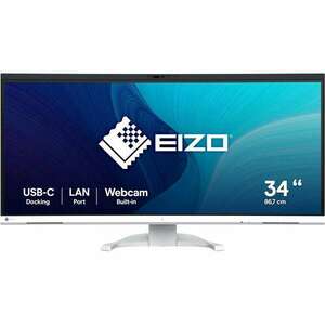 EIZO FlexScan EV3450XC-WT LED display 86, 6 cm (34.1") 3440 x 1440 pixelek UltraWide Quad HD Fehér (EV3450XC-WT) kép