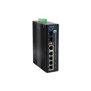 LevelOne IES-0610 hálózati kapcsoló Gigabit Ethernet (10/100/1000) Ethernet-áramellátás (PoE) támogatása Fekete (IES-0610) kép