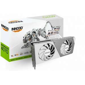 Inno3D GeForce RTX 4070 12GB DDR6X Twin X2 OC Fehér N40702-126XX-185252W kép