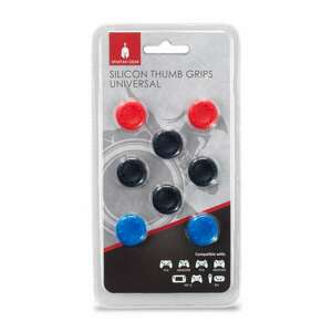 Spartan Gear - Silicon Thumb Grips Universal (8pcs - colour: 4pcs Black, 2pcs Red, 2pcs Blue) (MULTI) kép