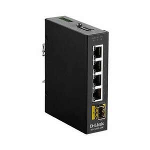 D-link 5 Port Unmanaged Switch with 4 x 10/100/1000BaseT(X) ports & 1 x 100/1000 kép