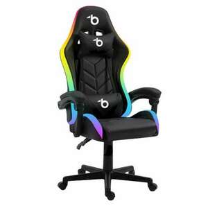 Delight BMD1115BK Gamer szék - Fekete/Fehér kép