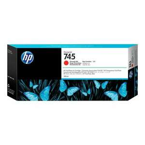 HP 745 - High Capacity - chromatic red - original - DesignJet - ink cartridge (F9K06A) kép