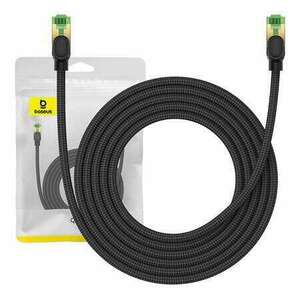 Baseus Braided Cat8 Ethernet RJ45 hálózati kábel 40Gbps, 3m fekete (B0013320C111-04) (B0013320C111-04) kép