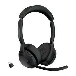 Jabra Evolve2 55 Link380c (Microsoft Teams) Wireless Stereo Headset - Fekete kép