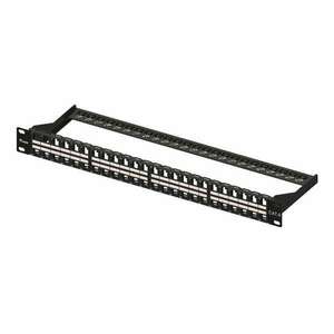 Equip Keystone Patch Panel - 769248 (48 port, Cat6, 1U, árnyékolatlan, fekete) kép