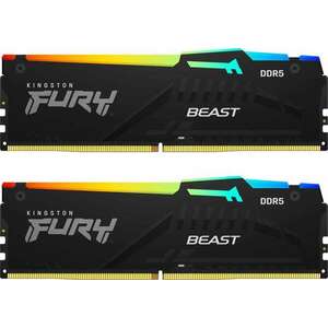 KINGSTON 64GB 5600MHz DDR5 CL40 DIMM Kit of 2 FURY Beast RGB (KF556C40BBAK2-64) kép