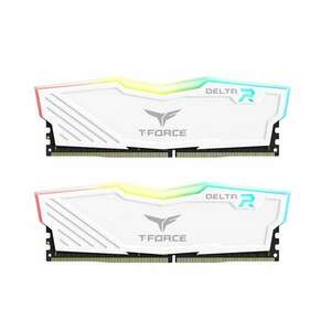 32GB 3200MHz DDR4 RAM Team Group T-Force Delta RGB White CL16 (2x16GB) (TF4D432G3200HC16FDC01) (TF4D432G3200HC16FDC01) kép