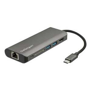 StarTech.com DKT30CSDHPD3 dokkoló állomás és port replikátor Vezetékes USB 3.2 Gen 1 (3.1 Gen 1) Type-C Fekete, Szürke (DKT30CSDHPD3) kép