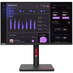 Lenovo monitor thinkvision t24i-30; 23, 8" fhd 1920x1080 ips, 60 hz, 16: 9, 1000: 1, 250cd/m2, 4ms, d-sub, hdmi, dp 63CFMATXEU kép