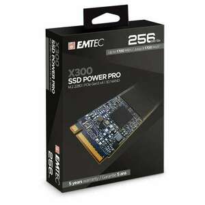 EMTEC SSD (belső memória), 256GB, M2 NVMe, 1700/1000 MB/s, EMTEC "X300" kép