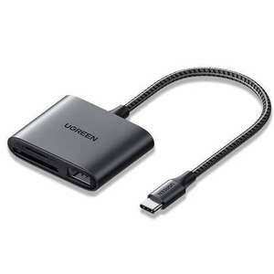 UGREEN CM387 Kártya + USB olvasó, USB-C (fekete) kép