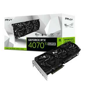 PNY RTX4070TI SUPER - 16GB VERTO Overclocked Triple Fan DLSS 3 - VCG4070TS16TFXPB1-O kép