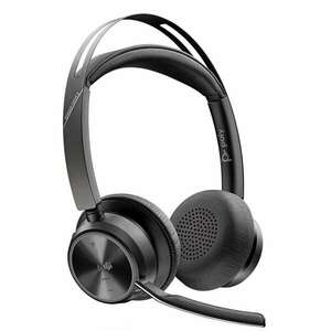 POLY Voyager Focus 2 UC Headset Vezetékes és vezeték nélküli Fejpánt Iroda/telefonos ügyfélközpont USB A típus Bluetooth Fekete (213726-02) kép