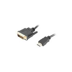 Lanberg HDMI(M) --> DVI-D(M)(24+1) 1.8m kábel (CA-HDDV-20CU-0018-BK) (CA-HDDV-20CU-0018-BK) kép