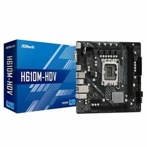 ASRock H610M-HDV alaplap, Socket 1700 kép