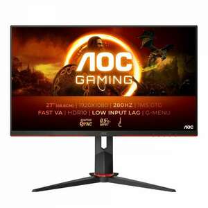 AOC G2 27G2ZN3/BK 68, 6 cm (27") 1920 x 1080 px Full HD LCD Fekete, Vörös monitor kép