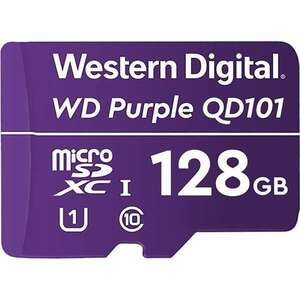 Western Digital MicroSD kártya - 128GB (microSDHC™, SDA 6.0, 24/7 működtetés, Purple) kép