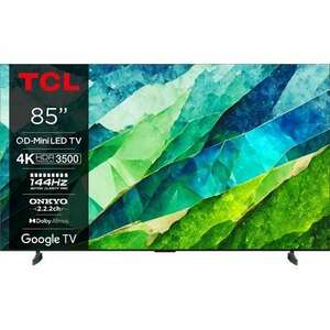 TCL 85C855 Smart LED Televízió, 215 cm, 4K, MiniLED, HDR, Google TV kép