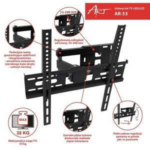 ART AR-53 22-55" LCD TV / Monitor Fali Tartó Fekete kép