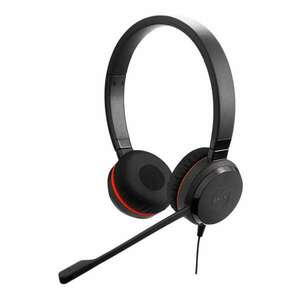 Jabra Evolve 30 II (Stereo, Microsoft Teams, USB-C) Headset - Fekete/Piros kép