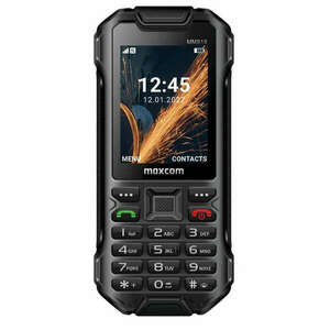 Maxcom MM918 4G Dual-SIM mobiltelefon, kártyafüggetlen-, ütés-, por-, víz (IP68)- és sár ellen fekete (magyar nyelvű menüvel) kép