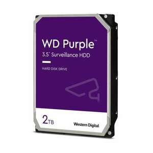 Western Digital Belső HDD 3.5" 2TB - WD23PURZ (5400rpm, 256MB puffer, SATA3 - Purple (biztonságtechnikai rögzítőkbe is)) kép