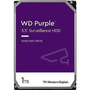 Western Digital Belső HDD 3.5" 1TB - WD11PURZ (5400rpm, 64 MB puffer, SATA3 - Purple (biztonságtechnikai rögzítőkbe is)) kép