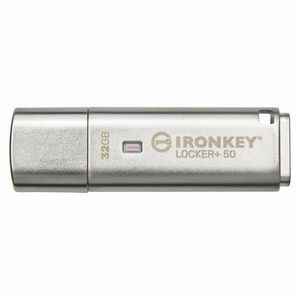 Kingston Technology IronKey Locker+ 50 USB flash meghajtó 32 GB USB A típus 3.2 Gen 1 (3.1 Gen 1) Ezüst kép