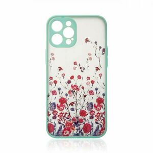 Design Case for iPhone 12 flower case light blue kép