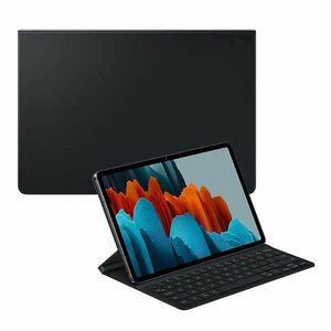 Samsung Galaxy Tab S7 11.0 / Tab S8 11.0, Bluetooth billentyűzetes mappa tok, stand, fekete, gyári kép