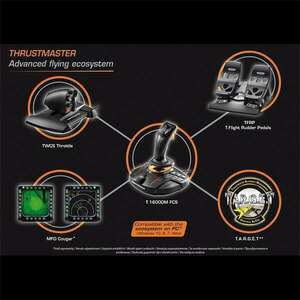 Thrustmaster 2960782 T.16000M FLIGHT PACK PC gázkar + kormány pedál + joystick kép