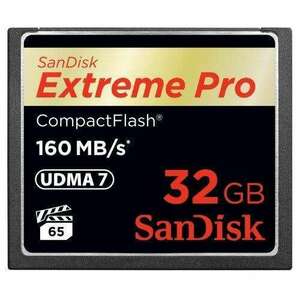 Sandisk Extreme Pro 32GB Compact Flash memórikártya kép