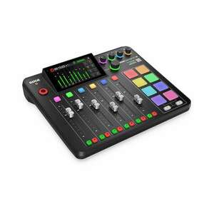 RØDE RØDECaster Pro II négy mikrofoncsatornás audio produkciós keverő és rögzítő USB, Bluetooth, Ethernet és WiFi csatlakozásokkal, 4 mikrofon és vonalszintű bemenettel. kép