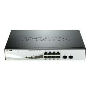 D-Link 8 Port Gigabit PoE Smart Switch, Fémház(DGS-1210-08P) kép