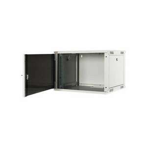 Lande LN-EUBOX07U5445-LG-1 EURObox 19" 7U 540x450 szürke fali rack szekrény kép