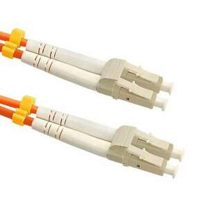 Qoltec 54030 Optic Patchcord LC/UPC - LC/UPC, multimode, 50/125, M2, Duplex, 50 m optikai kábel kép