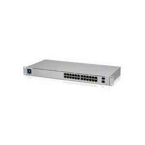 Ubiquiti UniFi USW-24 24port GbE LAN 2xGbE SFP port L2 menedzselhető switch kép