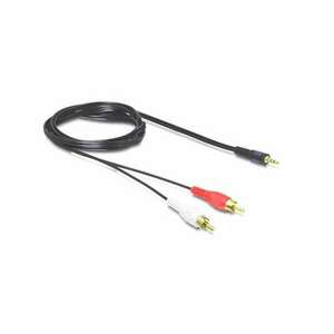 Delock 84000 jack 3, 5mm apa > 2xRCA apa 1, 5m kábel kép