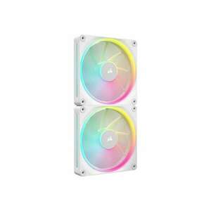 Corsair iCUE LINK LX140 RGB 140mm PWM Rendszerhűtő ventilátor 2db - Fehér (CO-9051032-WW) kép