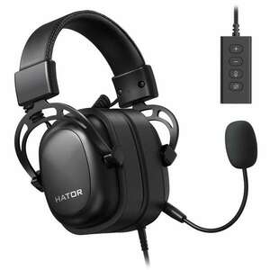 Hator HTA-940 Hypergang 2 vezetékes Headset 7.1- Fekete (HTA-940) kép