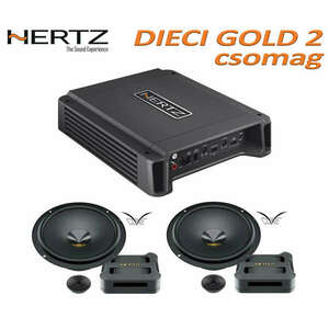 Hertz Dieci Gold 2 csomag HCP 2 erősítő + DPK 165.3 special Gold edition hangszórószett kép